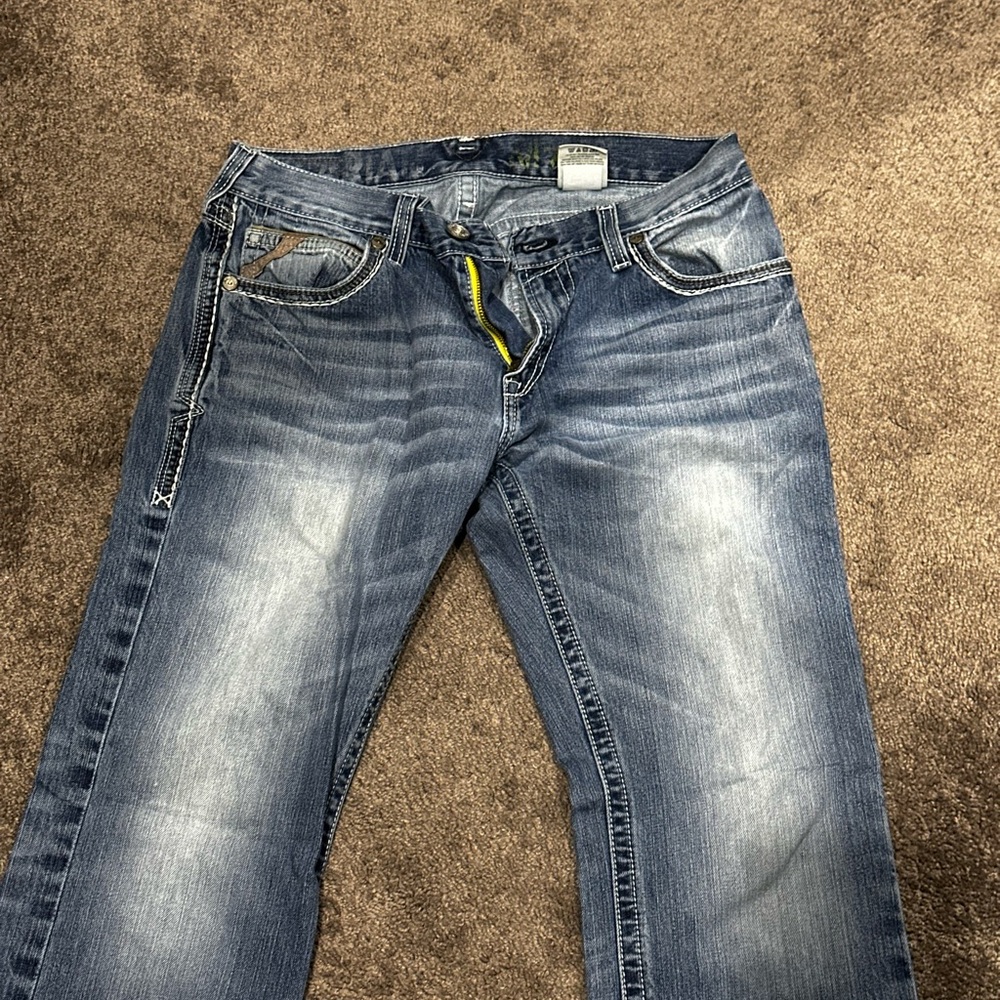 Ariat Men's Straight Leg Blue Jeans. 34x32